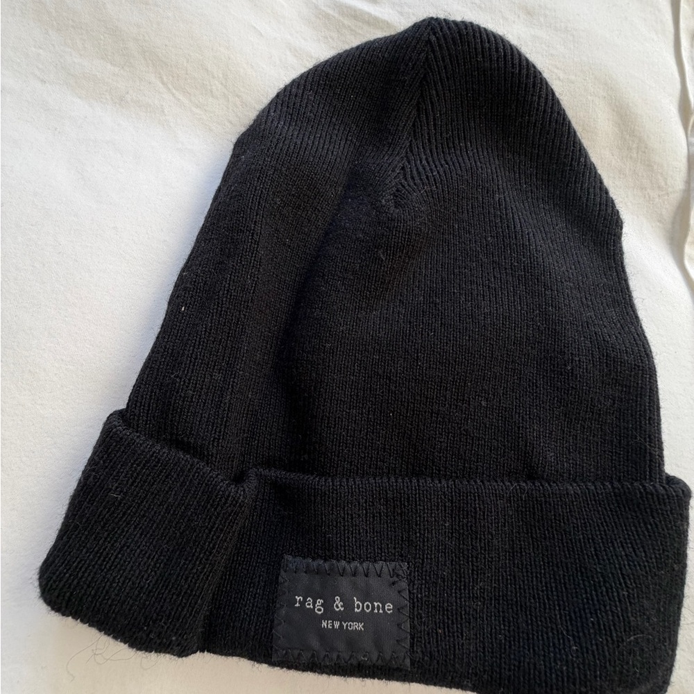 Rag & Bone Classic Black Beanie